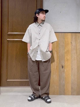 「アイテム（タンクトップ）」を使った、yhide05さん（メンズ・165cm）の夏コーディネート