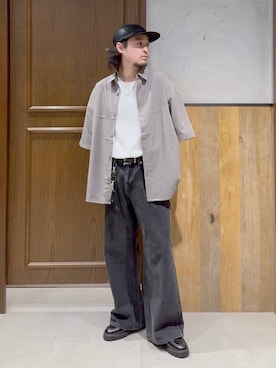 「アイテム（デニムパンツ）」を使った、yhide05さん（メンズ・165cm・20代）の夏コーディネート