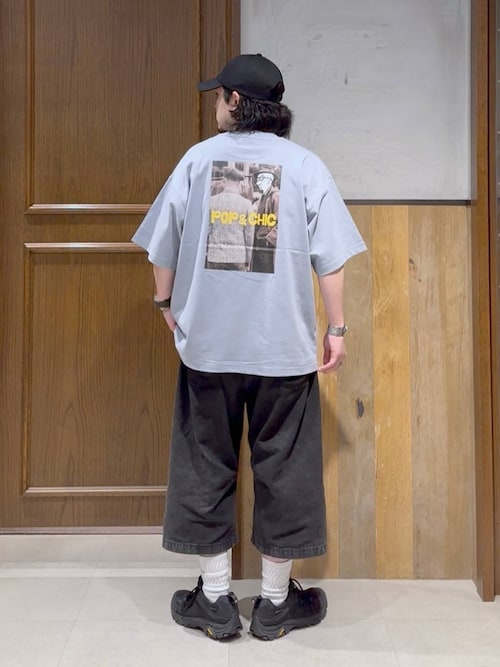 ヴィンテージライクデニム6分丈バレルパンツ
