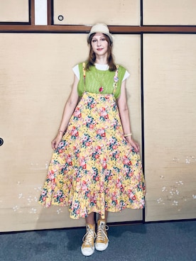 「アイテム（スカート）」を使った、Elli👩🏻‍🦰高身長細身コーデさん（レディース・175cm）の秋コーディネート
