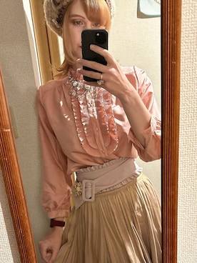「LA BELLE ETUDE（ラベルエチュード）のアイテム（スカート）」を使った、Elli👩🏻‍🦰高身長細身コーデさん（レディース・175cm）の春コーディネート