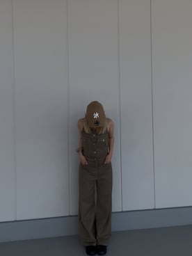 「アイテム（つなぎ/オールインワン）」を使った、ユイさん（レディース・159cm）の秋コーディネート