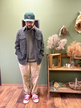 「アイテム（Tシャツ/カットソー）」を使った、とちゃんさん（メンズ・173cm・40代）の秋コーディネート