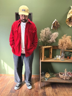 「アイテム（キャップ）」を使った、とちゃんさん（メンズ・173cm・40代）の冬コーディネート