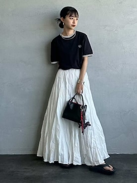 「アイテム（サンダル）」を使った、eriさん（レディース・149cm）の夏コーディネート