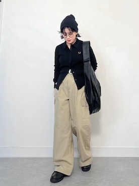 「アイテム（ニット/セーター）」を使った、eriさん（レディース・153cm）の夏コーディネート