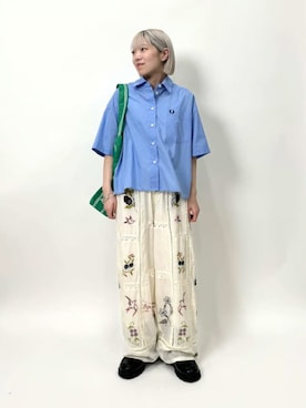 「刺繍」｜eriさん（レディース・152cm）の春コーディネート