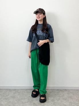 「アイテム（Tシャツ/カットソー、その他）」を使った、eriさん（レディース・150cm）の夏コーディネート