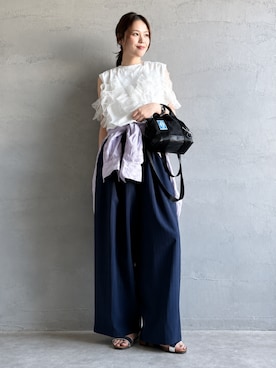 「PLAKTON（プラクトン）のアイテム」を使った、eriさん（レディース・170cm）の夏コーディネート