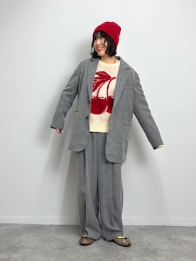 eriさん（レディース・155cm）の冬コーディネート