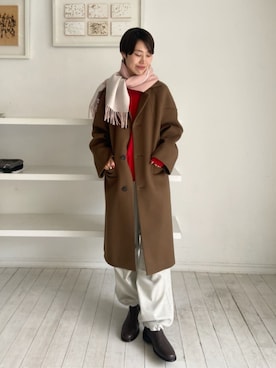 「アイテム（カーゴパンツ）」を使った、TOMORROWLAND_shinpoさん（レディース・164cm）の秋コーディネート