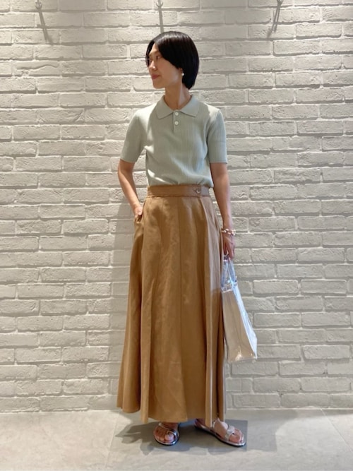 ギザコットンリブ ポロカラープルオーバー（ニット/セーター