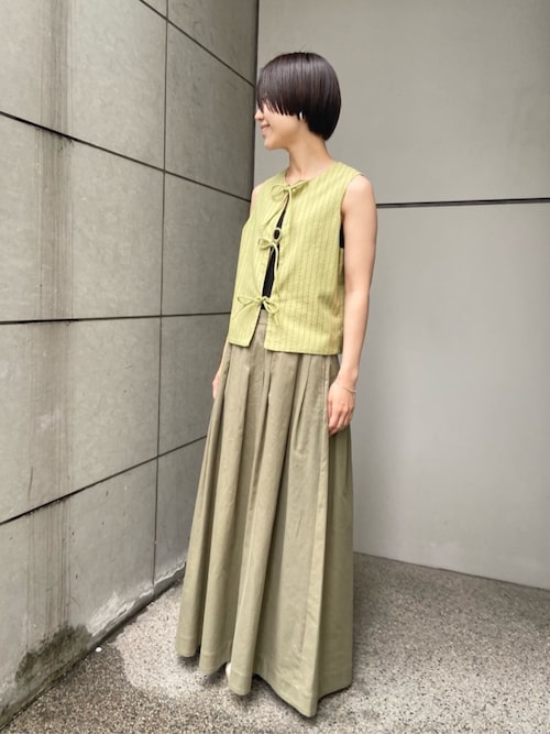 GALERIE VIE◆トップス/S/コットン/BEG スビンコットン タンクトップ（タンクトップ）｜GALERIE VIE