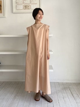 「BASERANGE（ベースレンジ）のアイテム」を使った、TOMORROWLAND_shinpoさん（レディース・164cm）の夏コーディネート