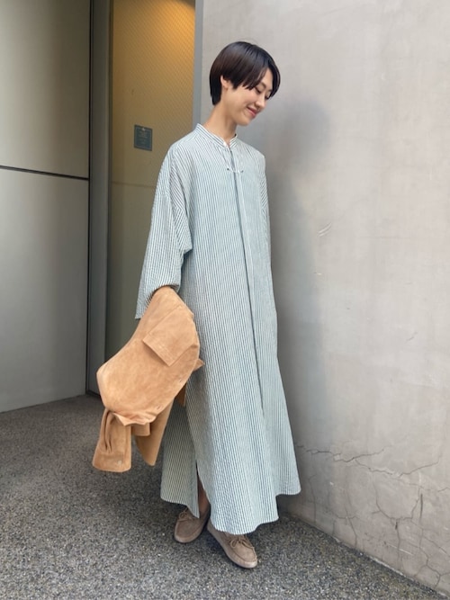 GALERIE VIE（ギャルリー ヴィー） シャツワンピース ソフトストライプ
