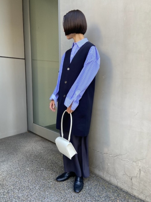 25SS GALERIE VIE ギャルリー ヴィー ミラノリブ ロングベスト 25SS GALERIE VIE ギャルリー ヴィー ミラノリブ ロングベスト