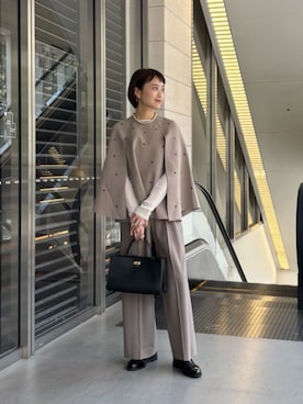 「UNITED ARROWS（ユナイテッドアローズ）のアイテム（パンツ）」を使った、加藤ゆりさん（レディース・163cm）の秋コーディネート