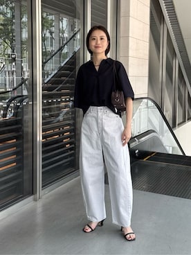 「UNITED ARROWS（ユナイテッドアローズ）のアイテム」を使った、加藤ゆりさん（レディース・163cm）の夏コーディネート