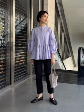 「UNITED ARROWS（ユナイテッドアローズ）のアイテム（パンツ）」を使った、加藤ゆりさん（レディース・163cm）の春コーディネート