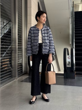 「Pippichic（ピッピシック）のアイテム」を使った、加藤ゆりさん（レディース・163cm）の春コーディネート