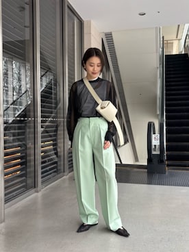 「LOEFF」｜加藤ゆりさん（レディース・163cm）の春コーディネート