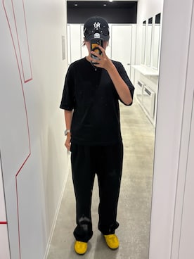 「アイテム（スウェットパンツ）」を使った、ただの大学生さん（レディース・170cm）の夏コーディネート