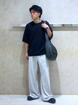 「アイテム（スウェットパンツ）」を使った、soma0702さん（メンズ・172cm）の夏コーディネート