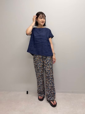 「柄物」｜あおいさん（レディース・158cm）の夏コーディネート