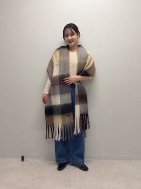 「URBAN RESEARCH Sonny Label（アーバンリサーチサニーレーベル）のアイテム（パンツ）」を使った、あおいさん（レディース・158cm）の冬コーディネート