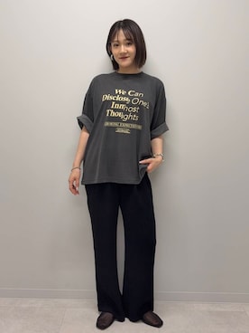 「URBAN RESEARCH DOORS（アーバンリサーチドアーズ）の楊柳イージーパンツ（その他パンツ）」を使った、あおいさん（レディース・158cm）の夏コーディネート