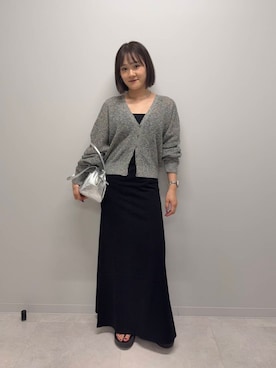 「Aラインスカート」｜あおいさん（レディース・158cm）の夏コーディネート