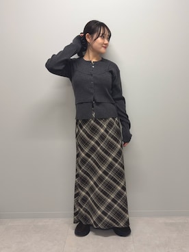 「KBF（ケイビーエフ）のアイテム（トップス）」を使った、あおいさん（レディース・158cm）の秋コーディネート