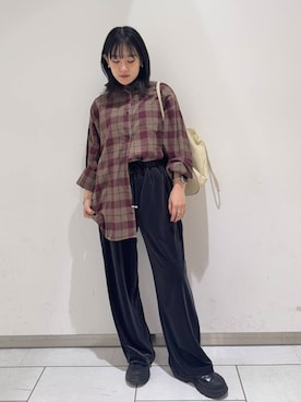 あおいさん（レディース・158cm）の冬コーディネート