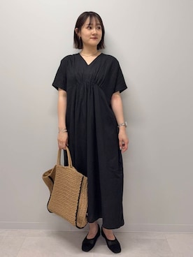 「アクセント」｜あおいさん（レディース・158cm）の夏コーディネート