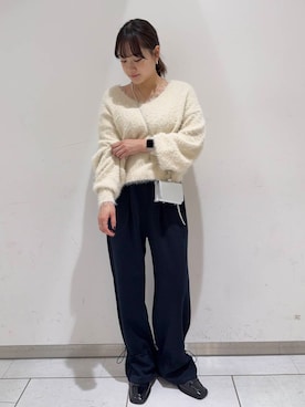 「アイテム（財布）」を使った、あおいさん（レディース・158cm）の冬コーディネート