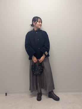 「アイテム（テーラードジャケット）」を使った、あおいさん（レディース・158cm）の冬コーディネート