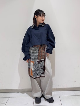 あおいさん（レディース・158cm）の冬コーディネート