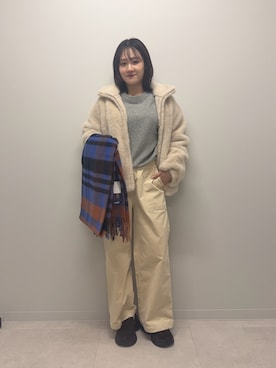 「URBAN RESEARCH Sonny Label（アーバンリサーチサニーレーベル）のアイテム（パンツ）」を使った、あおいさん（レディース・158cm）の冬コーディネート