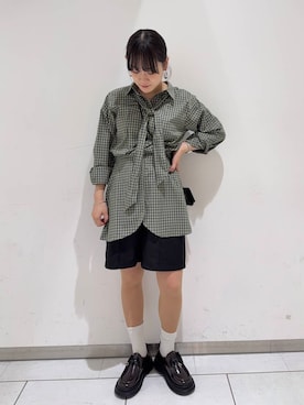 「アイテム（財布）」を使った、あおいさん（レディース・158cm）の冬コーディネート