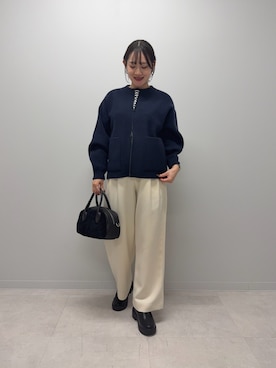 「寒い」｜あおいさん（レディース・158cm）の秋コーディネート