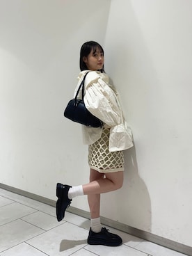 「アイテム（その他小物）」を使った、あおいさん（レディース・158cm）の秋コーディネート