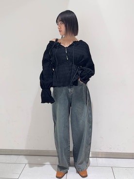 あおいさん（レディース・158cm）の冬コーディネート