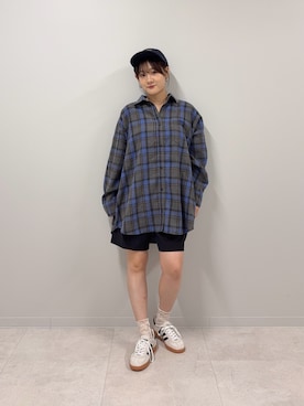 「URBAN RESEARCH Sonny Label（アーバンリサーチサニーレーベル）のアイテム（キャップ）」を使った、あおいさん（レディース・158cm）の秋コーディネート