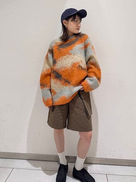 「KBF（ケイビーエフ）のアイテム（その他シューズ）」を使った、あおいさん（レディース・158cm）の冬コーディネート