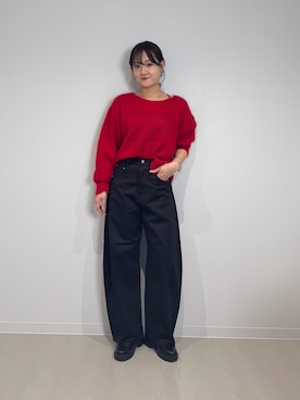 「eness（エネス）のENESS　チェルシーブーツ（ブーツ）」を使った、あおいさん（レディース・158cm）の秋コーディネート