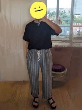 「Maison Kitsune（メゾンキツネ）のアイテム」を使った、wearradlさん（レディース・163cm）の夏コーディネート