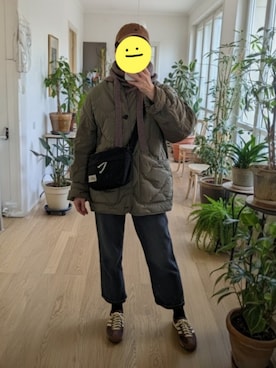 「アイテム（ネックウォーマー/スヌード）」を使った、wearradlさん（レディース・163cm）の秋コーディネート