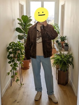「Maison Kitsune（メゾンキツネ）のアイテム」を使った、wearradlさん（レディース・163cm）の春コーディネート