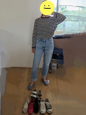 「アイテム（バレエシューズ、その他）」を使った、wearradlさん（レディース・163cm）の夏コーディネート