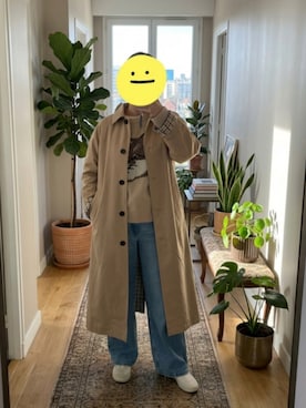 「Maison Kitsune(メゾンキツネ)のアイテム」を使った、wearradlさん(レディース・163cm)の春コーディネート